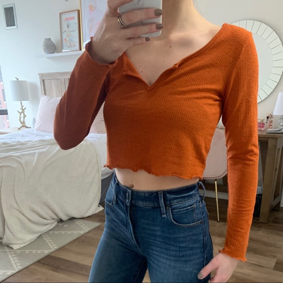 Long sleeve crop top - Picture 1 of 5